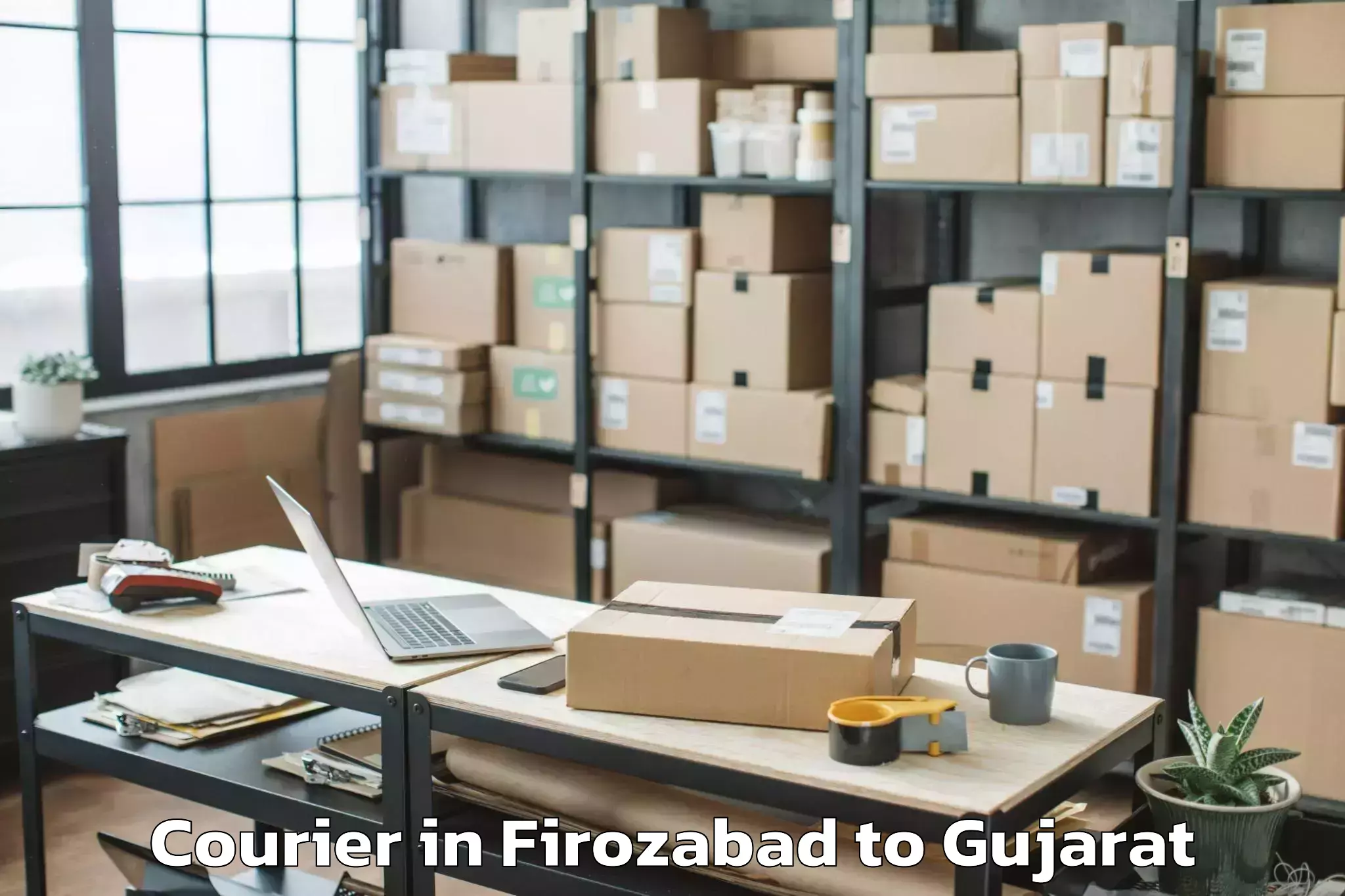 Reliable Firozabad to Mahuva Courier